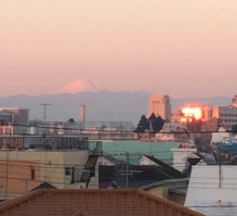 富士山　たまゆら雲