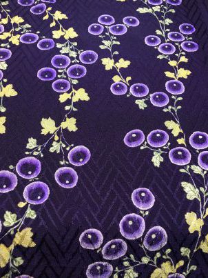 古布　紫　万寿菊